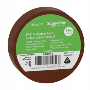 Schneider Taśma izolacyjna brązowa 19mm x 33m