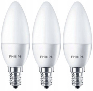 3x Żarówka Led 7w Nw 4000k E14 Świeczka Philips