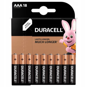 18x Bateria Alkaliczna Aaa Lr3 1,5v Duracell