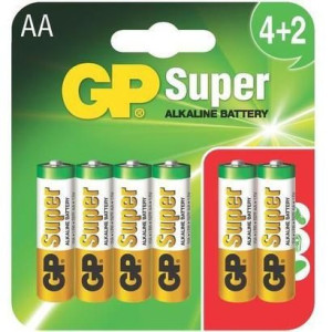 6x Bateria Alkaliczna Aa Lr6 1,5v Gp Super