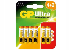 6x Bateria Alkaliczna Aaa Lr03 1,5v Gp Ultra