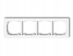 Karlik Deco Ramka Czterokrotna 4-krotna Biała Dr-4