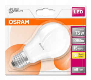 Żarówka Led E27 10w =75w 1055lm 2700k 200° Osram
