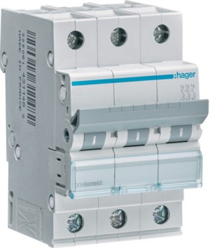 Hager Wyłącznik Nadprąd Mcb 6ka 3p B 13a Mbn313e