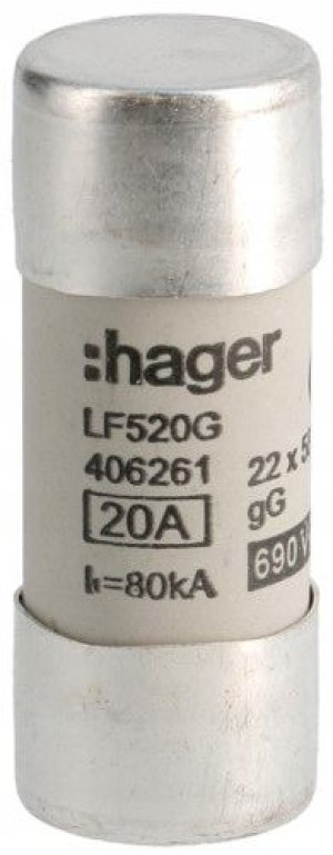 Hager Wkładka Bezpiecznikowa Ch-22 22x58mm Gg 20a