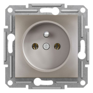 Schneider Asfora Gniazdo 2P+PE bez ramki brąz EPH2800169