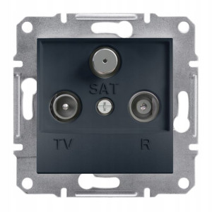 Schneider Asfora Gniazdo R-tv-sat Przelot. 8db B/r