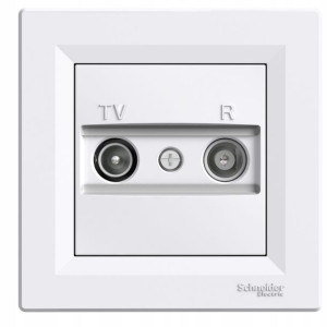 Schneider Asfora Gniazdo R-tv Przelotowe 4db Z/r