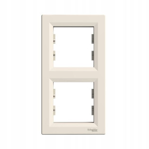 Schneider Asfora Ramka 2-krotna pionowa krem EPH5810223
