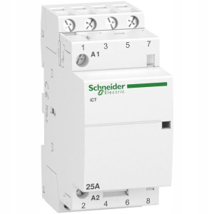 Schneider Stycznik Modułowy Acti9 Ict50-25-40-230 25a 4no 220/240 Vac