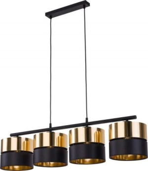 Lampa wisząca HILTON czarn złoty 4xE27 TK Lighting