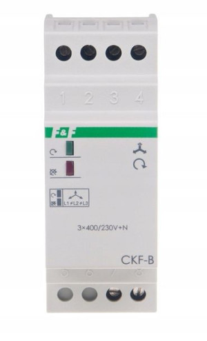 F&f Czujnik Kolejności I Zaniku Faz Ckf-b