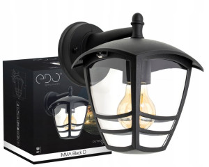 Lampa ogrodowa kinkiet elewacyjny E27 czarny IP44 Garden Line