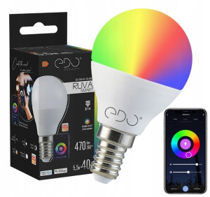 Żarówka Led Smart 5,5w E14 Ww-cw +rgb Wi-fi Tuya