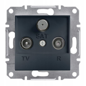 Schneider Asfora Gniazdo R-TV-SAT końcowe (1dB) bez ramki antrac EPH3500171
