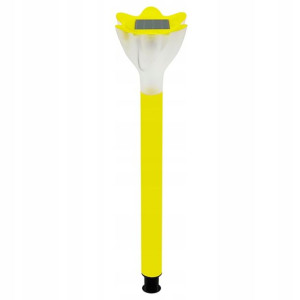 Lampa Solarna Ogrodowa Led Tulipan Żółta Wbijana