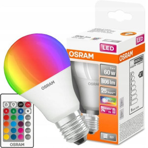 Osram Led Star Żarówka Rgb + Pilot 9w =60w E27 A60