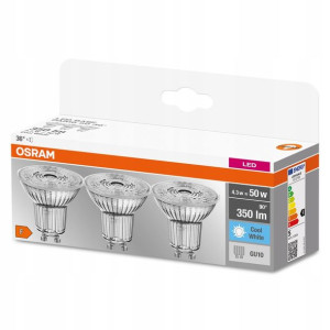 OSRAM zestaw 3x żarówka GU10 4,3W 4000K 350lm