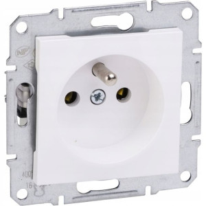 Schneider Electric, Asfora Gniazdo pojedyncze 2P+PE  białe EPH2800721