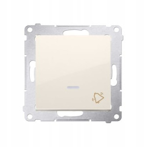 Simon 54 Premium PRZYCISK DZWONEK LED KREM