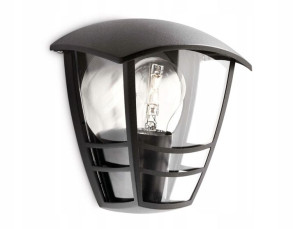 Kinkiet Zewnętrzny Lampa Oprawa Ip44 E27 Czarna