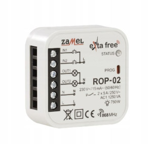 Radiowy odbiornik dopuszkowy 2-kan ROP-02 Zamel