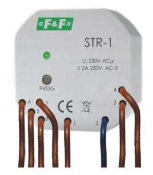 F&f Sterownik Rolet Str-1-230v 2przycisk 230v