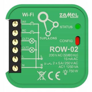 Zamel Supla Row-02 Odbiornik Wi-fi Inteligenty Dom
