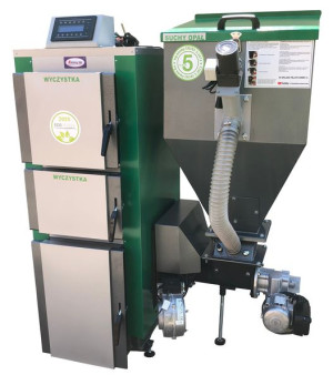 KOCIOŁ C.O. PIEC 30 kW na pellet ECODESIGN 5 klasa