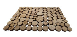 Ścieżka Ogrodowa 80x40 cm Drewniany Panel Sosnowy Drewno sosnowe Naturalny