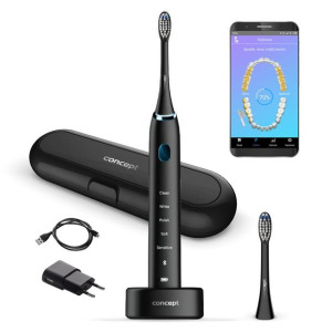 ZK5001 Szczoteczka soniczna  CONCEPT z aplikacją i etui podróżnym, czarna