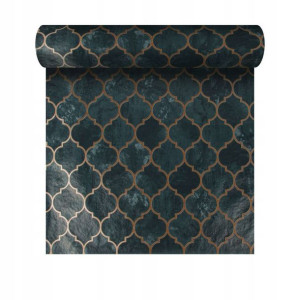 Tapeta do kuchni Tegula Teal Copper turkusowa winylowa na flizelinie