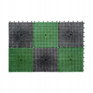 Wycieraczka wewnętrzna/zewnętrzna Trawka 55 x 36 cm zielona