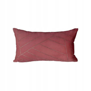 Poduszka Glossy bordowa 50 x 30 cm