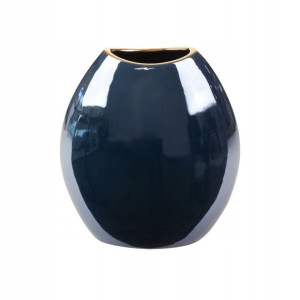 Wazon ceramiczny Amora wys. 25 cm granatowy