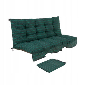 Komplet poduszek do huśtawki Casablanca 150x100x10 cm zielone Dajar