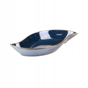 Patera dekoracyjna Amora 36 x 18 x 5 cm granatowa