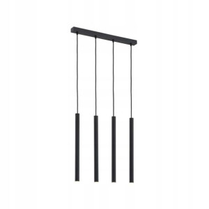 Lampa wisząca Etna Plus czarna 4 x LED Prezent