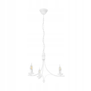 Lampa wisząca Lucy biała 3 x E14 Lamkur
