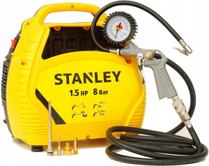 Kompresor bezolejowy sprężarka Stanley 1,1KW 8B