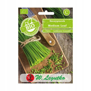 Szczypiorek Bio Medium Leaf nasiona ekologiczne W. Legutko