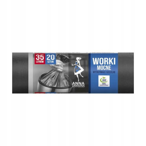 Worki na śmieci 35 l 20 szt. czarne Stella