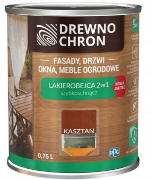 Drewnochron Lakierobejca 2w1 Kasztan 0.75l