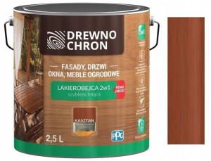 Drewnochron Lakierobejca 2w1 Kasztan 2.5l