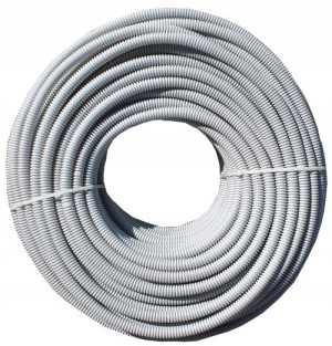 Peszel 32mm Bez Pilota Rura Karbowana Szara 25m