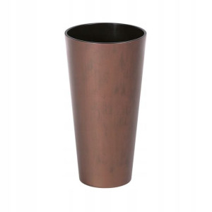 Donica wysoka Tubus Slim śr.40cm plastikowa stal coretnowska