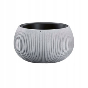Donica betonowa Beton Bowl śr.37cm plastikowa szara