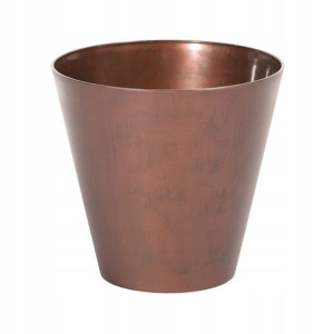 Osłonka doniczki plastikowa Tubus 30 cm stal cortenowska