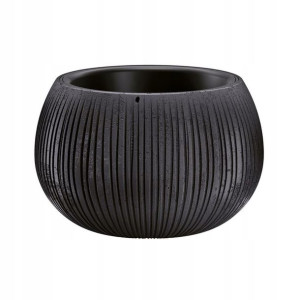 Donica betonowa Beton Bowl śr.24cm plastikowa czarna