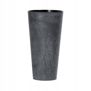 Donica wysoka betonowa Tubus Slim śr.30cm plastikowa antracyt